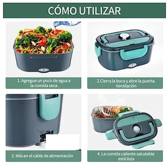 Lonchera Calentador Comida Portatil Auto