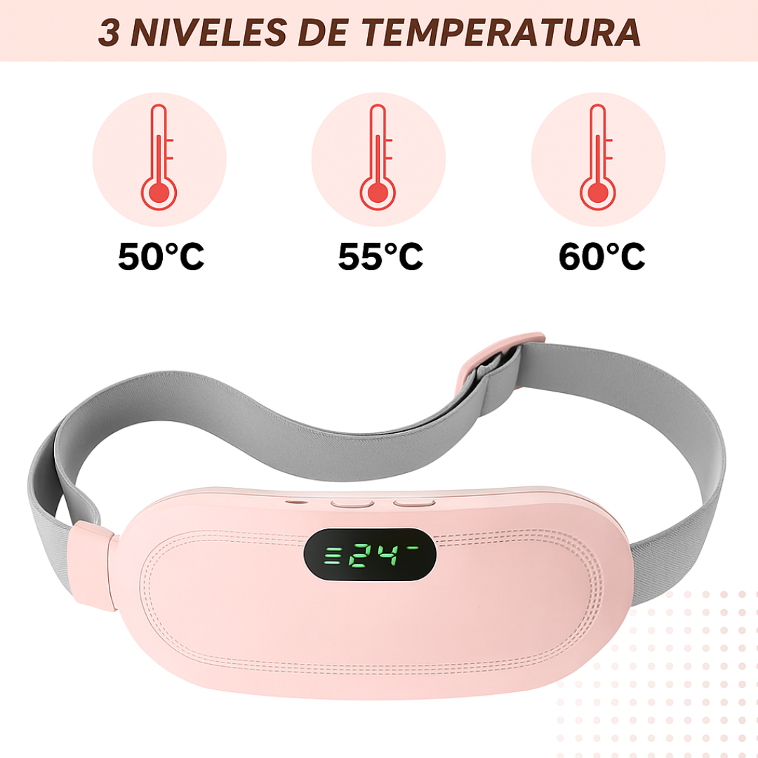 Cinturón Térmico Masajes - Dolor Menstrual