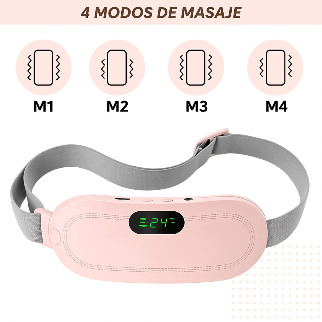 Cinturón Térmico Masajes - Dolor Menstrual